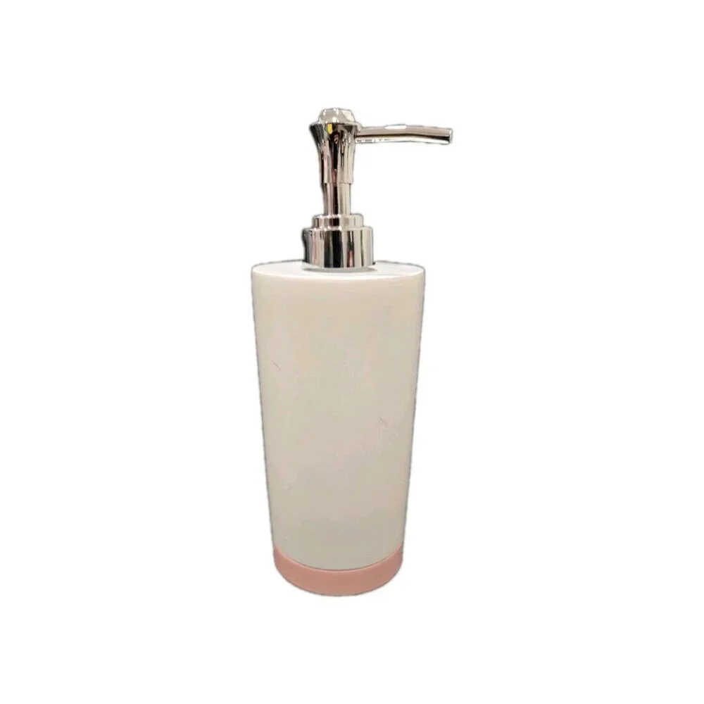 New Girly Soap Dispenser White & Pink Bow Coquette Bathroon Vanity Decor